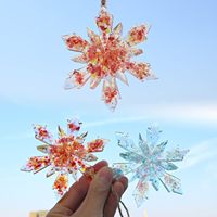 Moules à flocons de neige géants en résine et silicone, 4 pièces, pour décorations de Noël et décorations d'hiver, fabrication chinoise, vente chaude