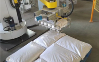Palettiseur colonne 4 axes Robot palettiseur chargement automatique avec pince d'aspiration