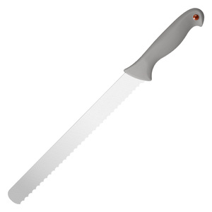 Professionnel en acier à haute teneur en carbone 11 pouces couteau à pain dentelé tranchant PP poignée NSF cuisine commerciale hôtel <span class=keywords><strong>Restaurant</strong></span> trancheuse à pain - Product Image 1