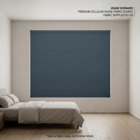 Tissu non tissé Spunlace imperméable alvéolé semi-occultant foncé bleu de 25 mm sur mesure [Tissu uniquement]