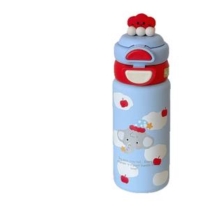 กระติกน้ำเก็บอุณหภูมิแบบน่ารักสำหรับเด็กผู้หญิง ขนาด 500 มล. ขวดน้ำพกพาพร้อมหลอดดูด ของขวัญสำหรับนักเรียนและเด็กๆ สำหรับกลับไปโรงเรียน - Product Image 3
