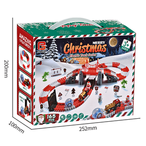 Juego <span class=keywords><strong>de</strong></span> <span class=keywords><strong>Tren</strong></span> <span class=keywords><strong>de</strong></span> Juguete con Rieles a Pilas y Luces, <span class=keywords><strong>Tren</strong></span> para Alrededor del Árbol <span class=keywords><strong>de</strong></span> Navidad, Set <span class=keywords><strong>de</strong></span> Pista <span class=keywords><strong>de</strong></span> <span class=keywords><strong>Tren</strong></span> Navideño - Product Image 6