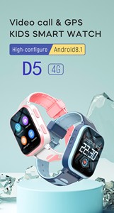 Maxtop tùy chỉnh trẻ em cảm ứng mới thể dục thể thao Tracker cuộc gọi video GPS trẻ em xem IP67 trẻ em thông minh đồng hồ - Product Image 2