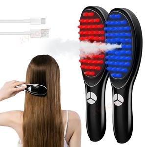 Huile de croissance des cheveux Nano pulvérisateur nourrir le cuir chevelu brosse <span class=keywords><strong>à</strong></span> cheveux lumière rouge, peigne <span class=keywords><strong>à</strong></span> cheveux vapeur de massage électrique - Product Image 1