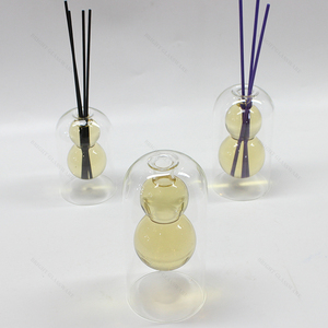 ハイグレードクリエイティブラグジュアリー50ml80ml100mlダブルウォールエンプティクリアホーム装飾ガラスリードディフューザーボトル - Product Image 6