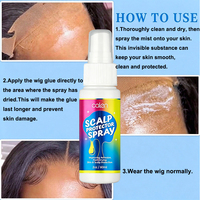 Exemple de produit : Spray protecteur de cuir chevelu Oalen Private Label, non sensible, séchage rapide, longue durée, pour colle à dentelle