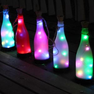 Thanh dẫn chai rượu vang nút chai 2m chuỗi đèn trang trí Giáng sinh dẫn đèn chai Cổ Tích đèn kỳ nghỉ dây đồng Đèn chuỗi - Product Image 1