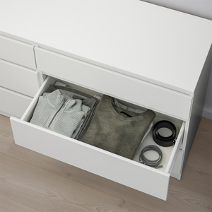 Meubles sur mesure et en gros : Commodes modernes de luxe laquées brillantes, usine JIAMEIJIA FURNITURE spécialisée dans les commodes blanches laquées à 6 tiroirs - Product Image 3