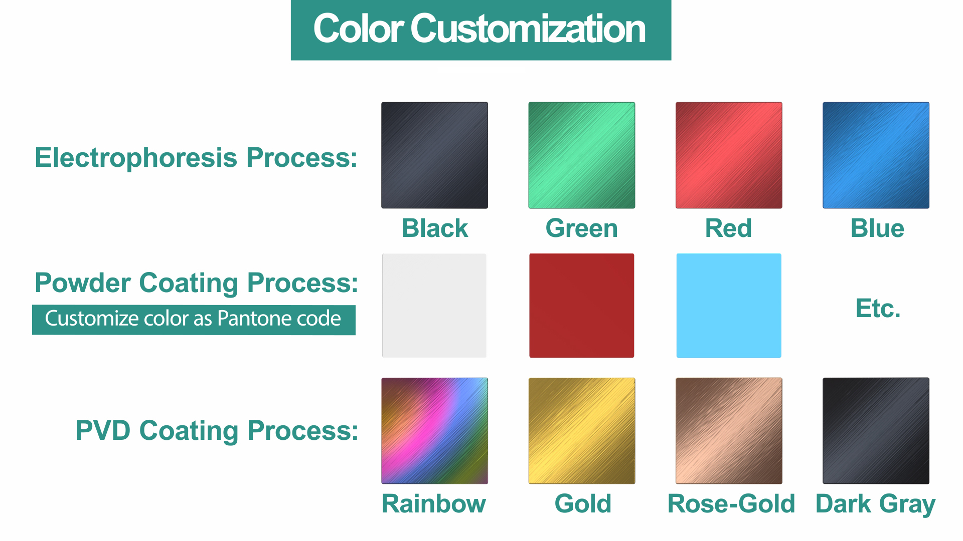 Couleurs personnalisées
