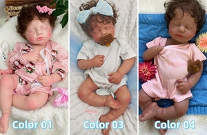 Muñecas Reborn de Silicona de 20 Pulgadas para Niñas/Niños, LouLou, Cuerpo Completo de Silicona Suave, Lavable, con Venas 3D Realistas, Cabello Injertado, Regalo de Navidad - Product Image 3