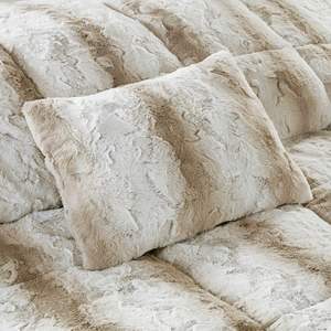 DB 4PC Faux Fur <b>Comforter</b> <b>Set</b> Soft Breathable Cotton Polyester Fillings for Home Wedding Hotel Available King Queen Super King - Product Image 5