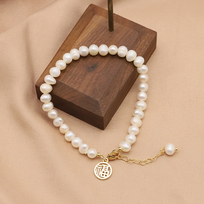 GB1007-12 Bracelet de perles Fopai