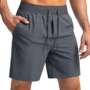Shorts de sport pour hommes YOUMI personnalisés OEM en spandex solide, à ourlet fendu, avec cordon de serrage, ajustés, respirants, extensibles dans quatre directions - Product Image 3