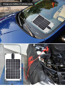 Glory solar's dernier <span class=keywords><strong>panneau</strong></span> <span class=keywords><strong>solaire</strong></span> en silicium monocristallin mince 5W Charr flexible pour véhicules voiture bateaux moto électrique - Product Image 6