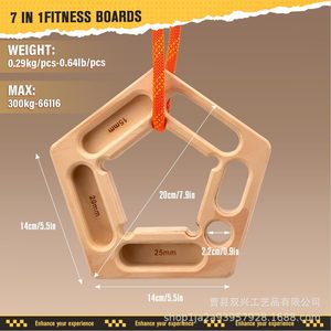 Tabla de Madera para Entrenamiento de Escalada, 15mm 20mm 25mm, Portátil, para Uso en Interiores y Exteriores - Product Image 3