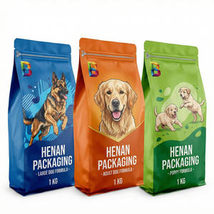 Fábrica de Envases para Alimentos para Mascotas OEM Personalizados |   Bolsa con Cierre Ziplock de PE de Grado Alimenticio, con Base Cuadrada Plana y Refuerzo Lateral - Product Image 2