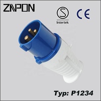 Vente flash ZNPON, prise CEE bleue à connexion rapide 16A, 16 ampères, 3 broches, prise industrielle CEE IP44