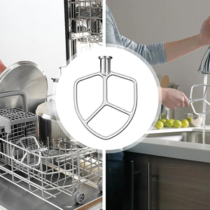 Batteur plat en acier inoxydable de qualité alimentaire, lame de mélange pour batteur sur socle inclinable <span class=keywords><strong>KitchenAid</strong></span> K45 KSM90 - Product Image 5