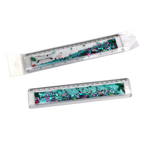 Règle en acrylique remplie de liquide, 1 pièce, de bonne qualité, prix d'usine, anti-chocs, <span class=keywords><strong>coin</strong></span> rond - Product Image 6