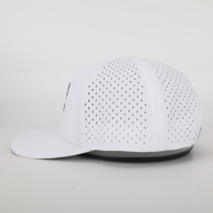 High Quality Customized 5-Panel Baseball Cap Adults Perforated Style Golf <b>Hat</b> Magnet Tee <b>Holder</b> Rubber Logo 100% Polyester - Product Image 3