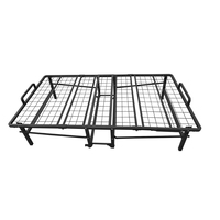 Usine de lit pliant portable double simple de haute qualité pour hôtel Lit moderne plié en Chine