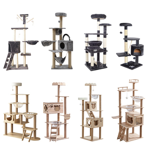 Fornitura diretta dalla fabbrica OEM & ODM multifunzionale gatto torre Pet mobili moda in legno gatto albero - Product Image 3