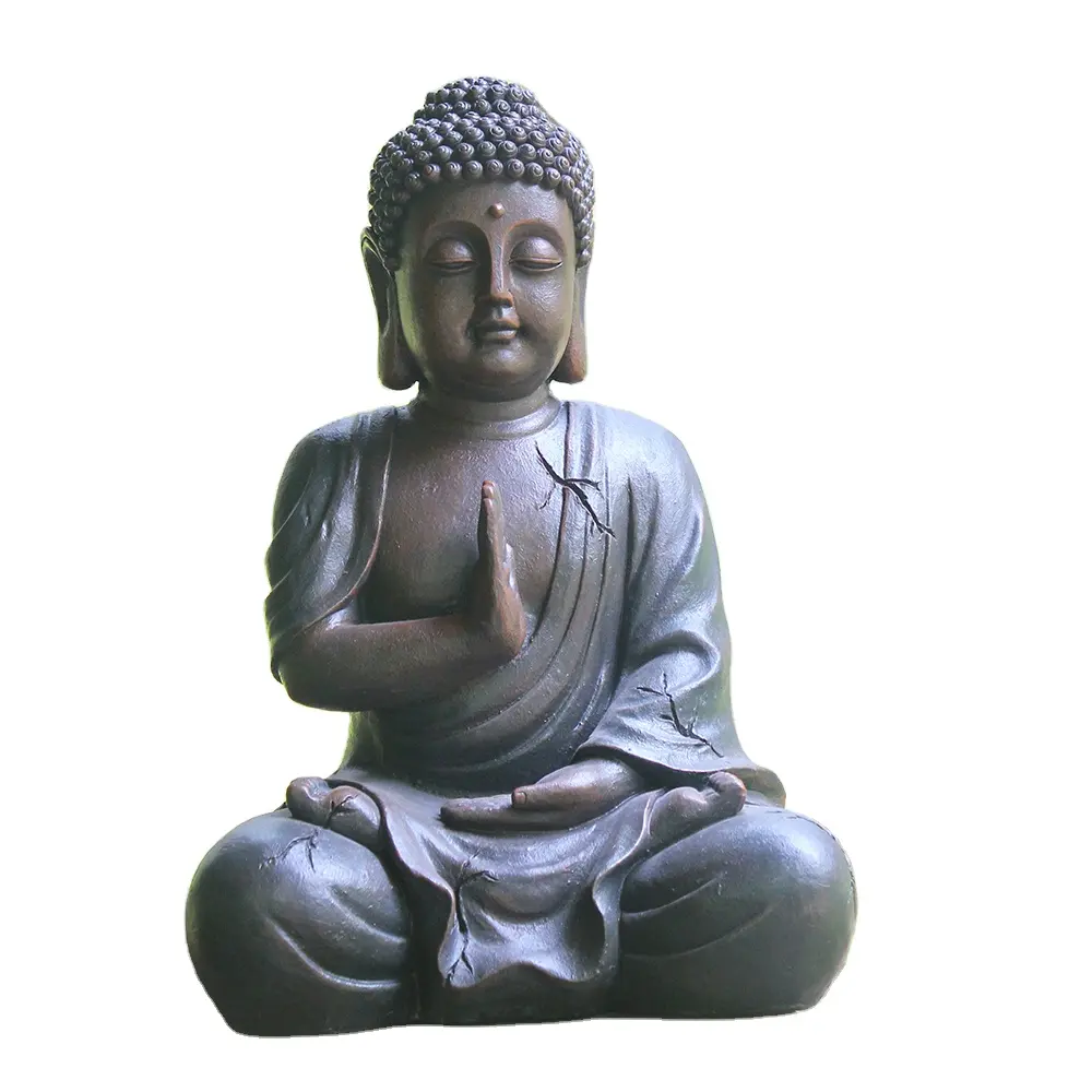Statue de bouddha en bronze antique, décoration extérieure, 1 pièce, fabriqué en chine