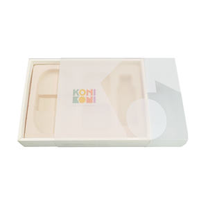 Recyclable Custom Transparent Corrugated Board Frosted Gift Box with Embossing Matt Lamination for Tea Mask Mug Drawer Packaging - Product Image 1