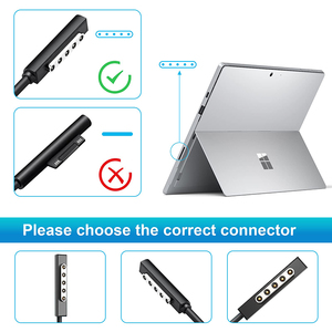 แท็บเล็ตแบบพกพาแหล่งจ่ายไฟสายไฟเหมาะสำหรับ <span class=keywords><strong>Microsoft</strong></span> <span class=keywords><strong>Surface</strong></span> <span class=keywords><strong>Pro</strong></span> 3/4/<span class=keywords><strong>5</strong></span> i5 <span class=keywords><strong>i7</strong></span>ที่ชาร์จแล็ปท็อป - Product Image 4