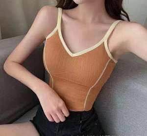 <span class=keywords><strong>Top</strong></span> court dos nu noir pour femme, Camisole dos nu, mode décontractée, <span class=keywords><strong>Top</strong></span> tubulaire, sans manches, gilet court, Sexy, débardeur, soutien-gorge - Product Image 6