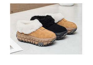 Femmes à la mode automne/hiver EVA bottines dames sans lacet talon haut neige Muller sandales avec lumière caractéristique en peluche plate-forme - Product Image 3