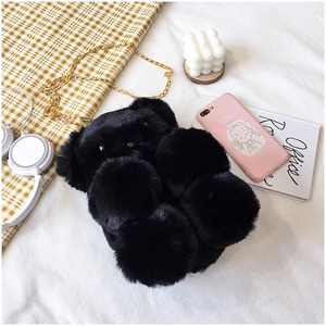 Sac en peluche en forme d'ours mignon pour filles, sacs à la mode pour femmes et filles, sac messager - Product Image 4