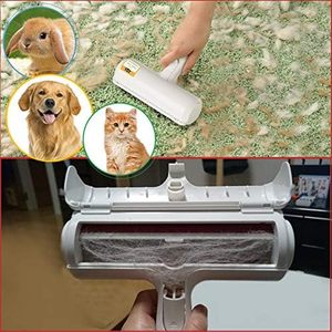 One-Click Shedding <b>Pet</b> Hair Removal <b>Brush</b> Ultimate Tool for Cats & Dogs Grooming Roller Comb Logo Custom - Product Image 3