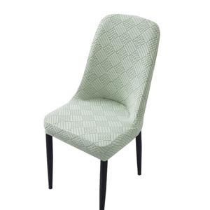 Funda para Silla Curva SKLingxiao, Patrón Geométrico, Elástica, Semiabierta, Universal, para Uso Doméstico, Material de Poliéster - Product Image 1