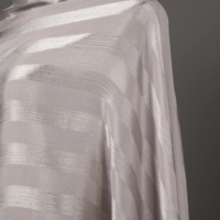 Voile pour enfants A7 tendance à carreaux et rayures en satin, antistatique, infroissable, en polyester, pour foulard quotidien des enfants