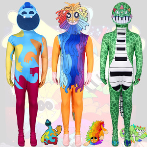 Disfraces de Cosplay de Poppy's Playtime 4, Traje de Cuerpo Completo de Hombre de Goma, León Gigante, Dinosaurio Verde, Conjunto de Disfraces para Halloween - Product Image 1