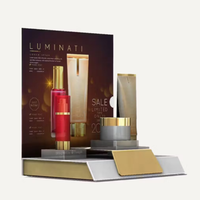 Présentoir de parfum cosmétique acrylique de luxe de comptoir Glorifier