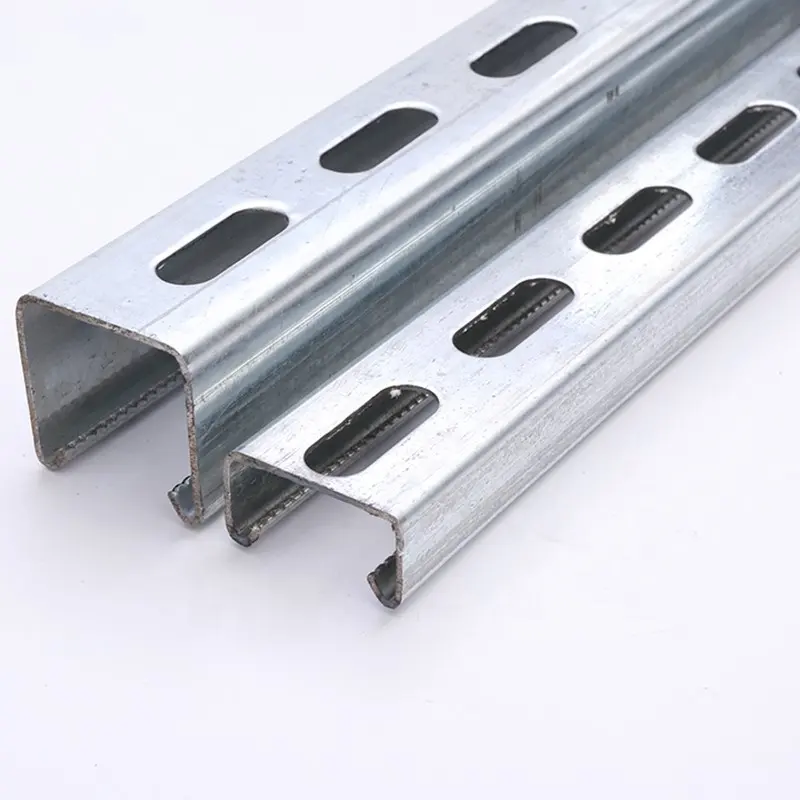 Hot selling perforated C Z U steel profile hot dipped galvanized unistrut channel for support