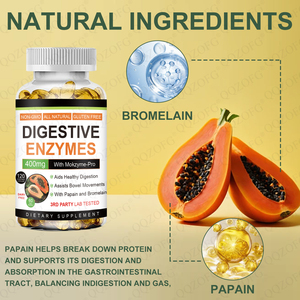 OEM 120정 필수 소화 효소 소프트젤 면역 체계 건강 지원 캡슐 식이 보충제 - Product Image 5