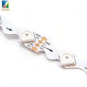 WS2815 S a forma di curva tipo indirizzabile digitale WS2812B 5050 5mm 8mm RGB Pixel 48 60 leds/m 5V LED Strip Light