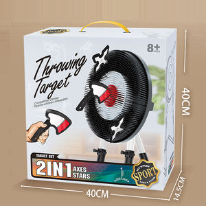 Juego de objetivo de lanzamiento de hacha 2 1, juego de fiesta para interiores/exteriores, incluye 3 ejes de plástico, 3 estrellas de lanzamiento, juguetes deportivos divertidos para fiestas - Product Image 5