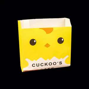 Sac en papier kraft imprimé pour popcorn, biscuits, collations, café, pain, respectueux de l'environnement, biodégradable, personnalisé pour les restaurants, sac à biscuits plat en papier - Product Image 2