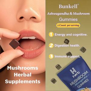 Complément alimentaire biologique en capsules d'extrait de champignon complexe Lion's Mane et Reishi, marque privée OEM/ODM, gommes aux champignons - Product Image 2