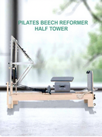 Máquina de Pilates de Madera Comercial de Alta Calidad para Estudio de Pilates, Cama de Pilates con Media Torre para Salud y Bienestar