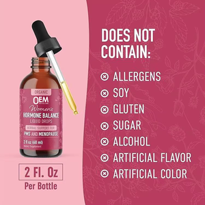 OEM Private Label PMS <b>Menopause</b> Liquid Extract Drops Women's Menstrual Pain Relief Female Hormone Balance Supplement - Product Image 4