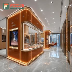 Fabricante de Vitrinas de Joyería de Lujo Personalizadas, Vitrina de Joyería con Marco de Madera para Mostrador de Centro Comercial - Product Image 5