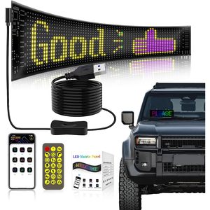 Panneau matriciel LED 15x4, affichage défilant flexible, contrôle Bluetooth, alimenté par USB, pour publicité en voiture, boutique, bar - Product Image 1