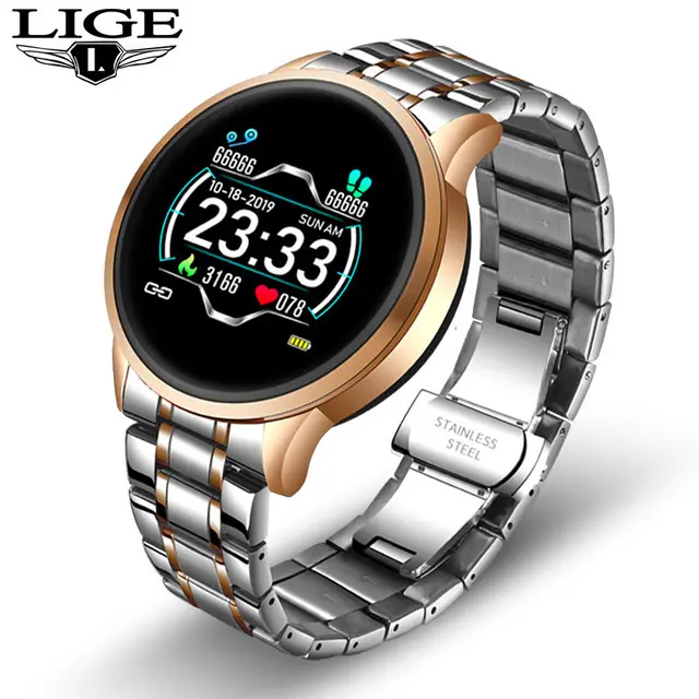 LIGE BW0126 New Smart Watch Men Women Sport Heart Rate Waterproof Fitness Tracker Smartwatch For Android IOS Phone