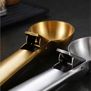 Custom Personalized logo Quick Release Stainless Steel Trigger Ice Cream Scoop Kitchen Tool for Promotional Gifts - Product Image 4