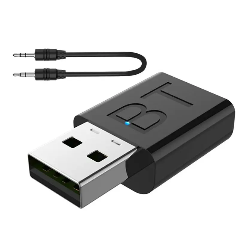 Bluetooth 5.0 âm thanh 2in1 Receiver Transmitter Mini Stereo Bluetooth AUX RCA USB 3.5 mét jack cho TV PC Car Kit không dây Bộ chuyển đổi